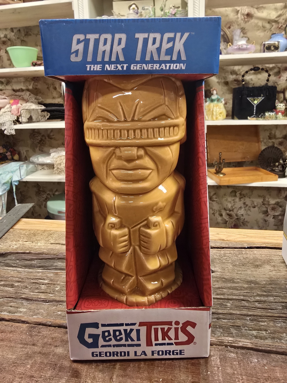 Star Trek Geordi La Forge Tiki Mug - Brown